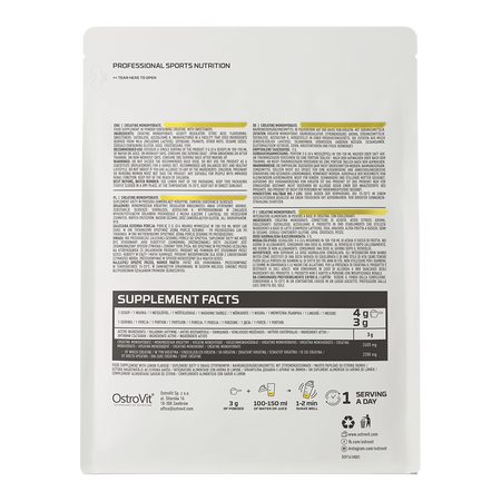 Creatine Monohydrate 500 g lemon