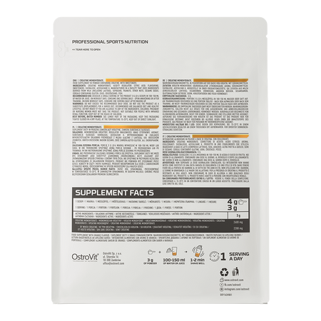 Creatine Monohydrate 500 g orange